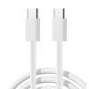 JOYROOM S-A45 Ben Series Braided 60W Type-C to Type-C Fast Charging Data Cable 1m - White